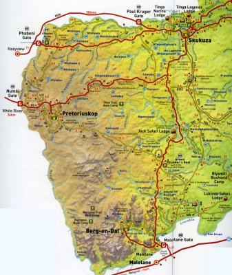 Berg-enDal area map (Kruger Park)