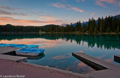 Lake Beauvert At Sunrise