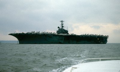 USS INDEPENDENCE CV62 STOKES BAY UK  NOVEMBER 1975