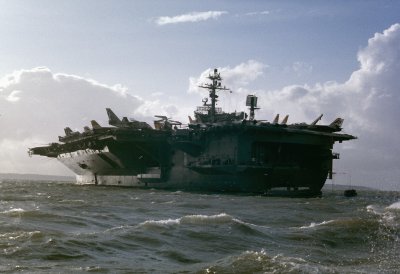USS JOHN F KENNEDY CV67 STOKES BAY UK   OCTOBER 1976