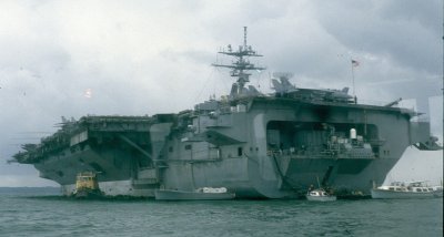 USS DWIGHT D EISENHOWER CVN69 STOKES BAY UK  07 JUNE 1990
