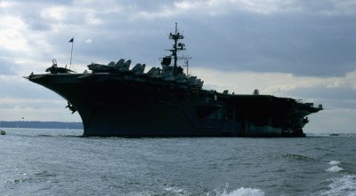 USS FORRESTAL CV59 STOKES BAY UK 24 SEPTEMBER 1987