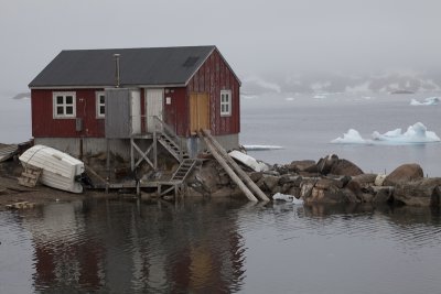 House at the fjord, Kulusuk