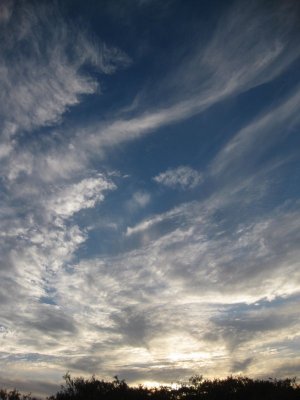 Clouds above Fraser Island Australia