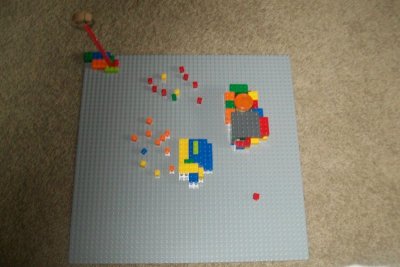 Lego Village Art