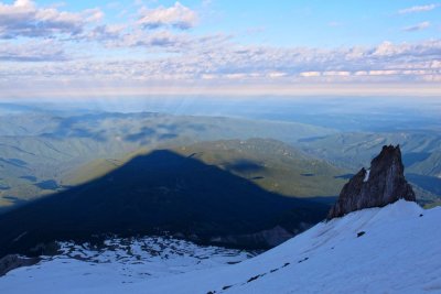 The mountain's shadow