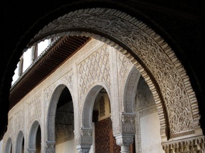 Arabic arch in the Alhambra, Granada