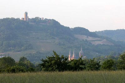 Starkenburg vom Bruchsee gesehen