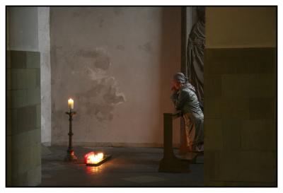 Prayer in the cathedral