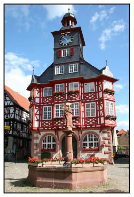 The town hall of Heppenheim
