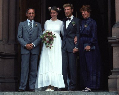 At the wedding of Teresa and Markus - 1982