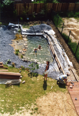 Bau Teich 05.2002