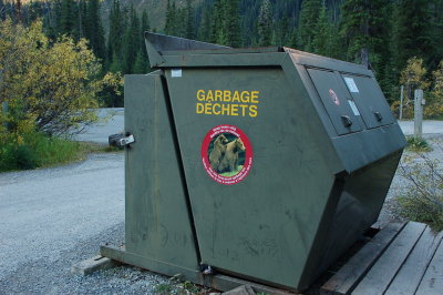 bear proof trash bin