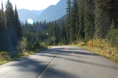 Road to Takakaw Falls