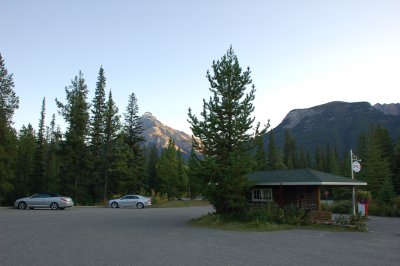 Johnston Canyon parking area