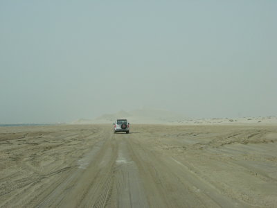 wet sandy beach - Sabkha