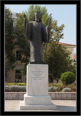 Statue of Archbishop Damaskinos