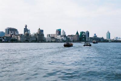 On the Huangpu river, on the way back to the Bund