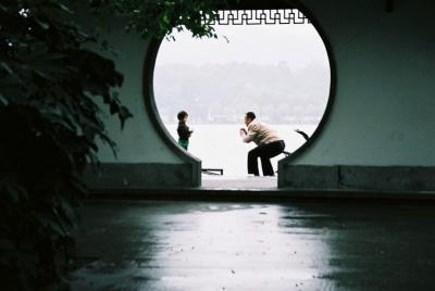 Father and child, Huangzhou