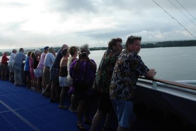 At the bow of the ship- Caribe Deck