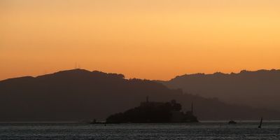 Alcatraz in the sunset