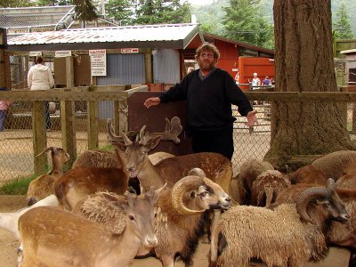 Howie at the Petting Zoo
