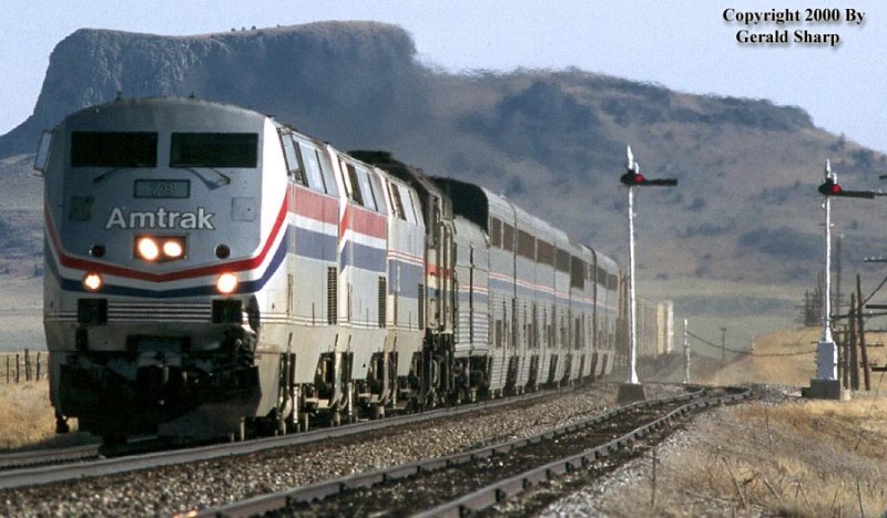 Amtrak 4 Near Wagon Mound, NM