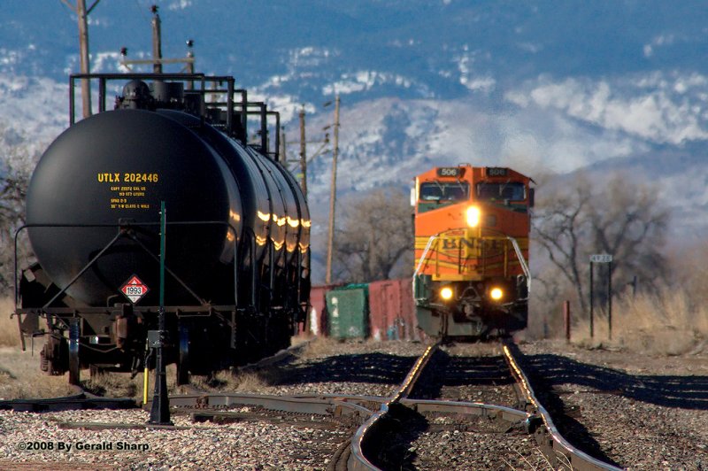 BNSF 506 North Longmont Local At Highland, CO