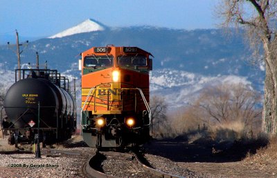 BNSF 506 North Longmont Local At Highland, CO
