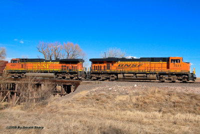 BNSF 7511 South LAUDEN At Little Thompson Creek, CO