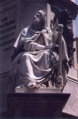 Statue near Spanish Steps