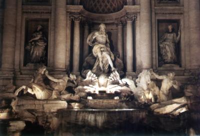 Trevi Fountain by Night