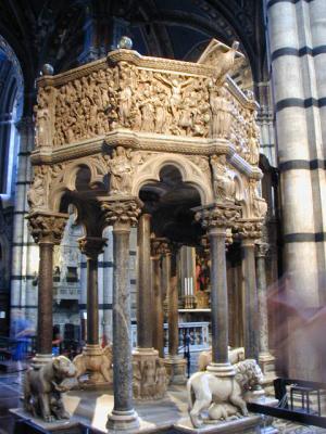 Interior of Duomo in Siena