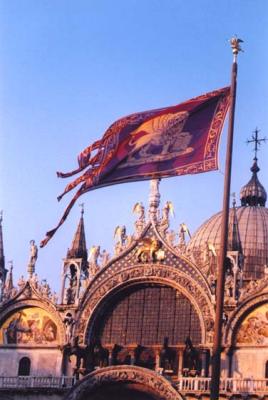 Venice Flag in St. Mark's Square