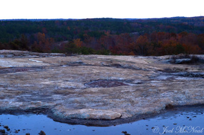 Arabia Mountain view at sunset