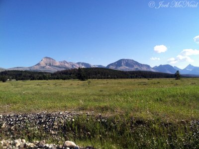 View from outside east side of Glacier National Park: Glacier Co., MT