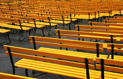 Yellow Benches
