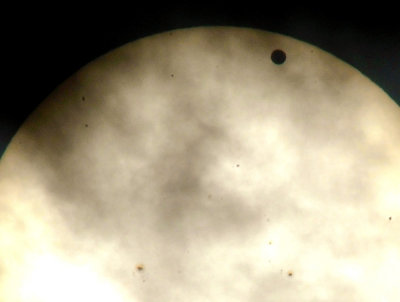 Venus transit and sun spots