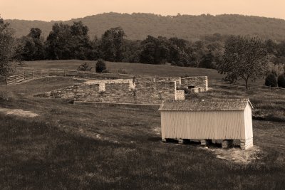 Old Farm Foundation,  Antietam Battlefield
