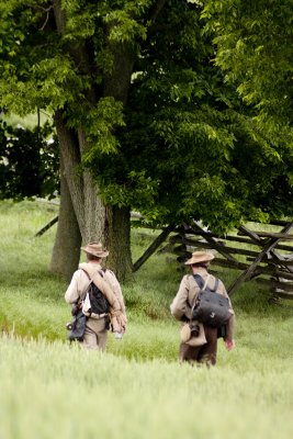 Soldiers at Antietam Battlefield