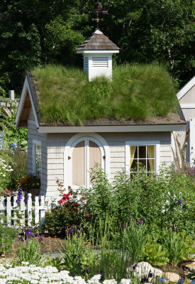 Interesting playhouse-check out the roof