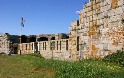 Old fort near Popham beach