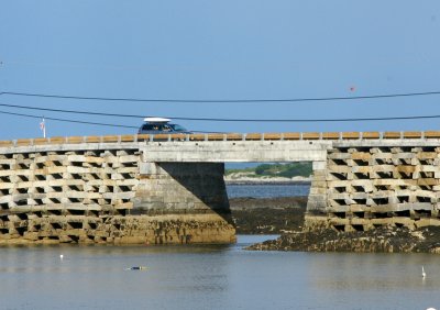 Orrs Island-bridge made from cribstone