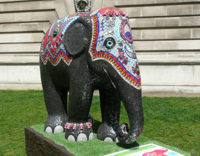 Elephants all over London in 2010