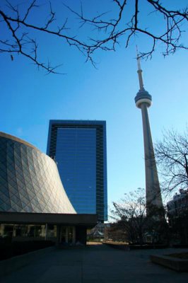 Roy Thomson Hall and the CN Tower