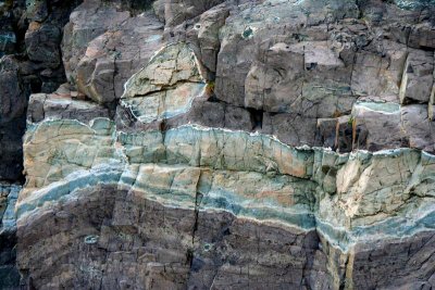Striated rocks