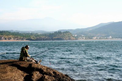 Fishing on the Daepo coast