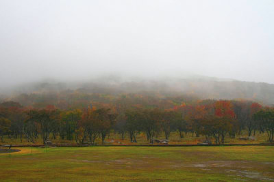 At the base of Mount Hallasan