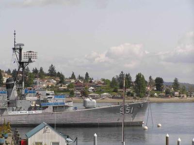 and the USS Turner Joy in the background