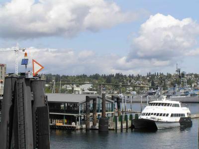 the passenger ferry to Port Orchard across the water